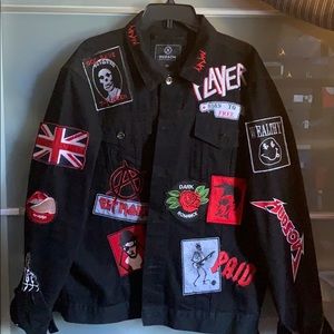 Black jean jacket